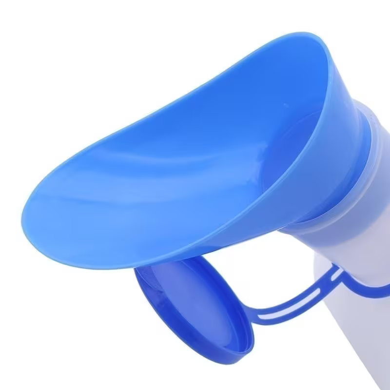 Unisex Urinal Bottle with Female Attachment & Lid - Australian Assistive Technology Centre