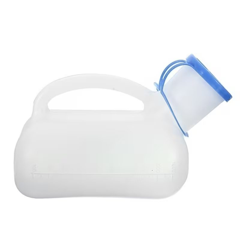 Unisex Urinal Bottle with Female Attachment & Lid - Australian Assistive Technology Centre