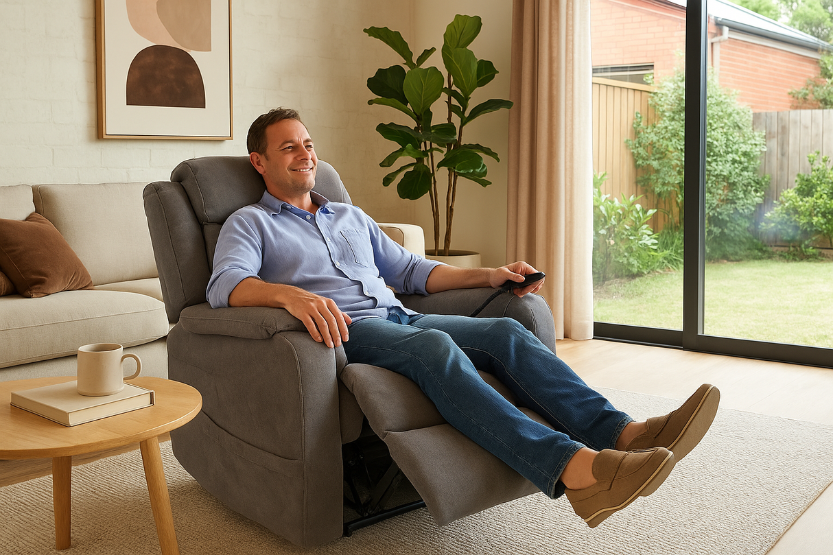 Theorem Sitting Pretty Pinnacle Electric Riser Recliner Chair