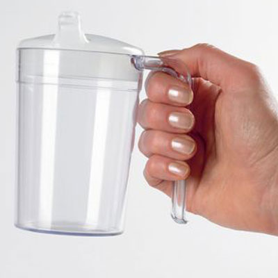 Homecraft Shatterproof Mug, with Spout and Recessed Lids, 400ml