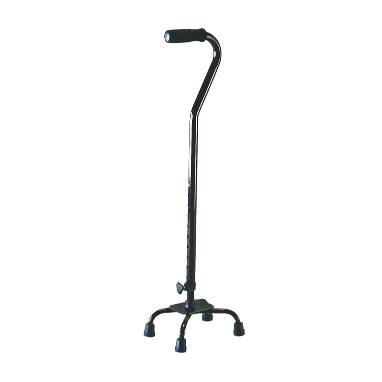 Breezy Quad Cane, Black, Small Base, Adult - Australian Assistive Technology Centre