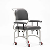 KCare Kingston Mobile Chair with Dropside Arms - Greystone