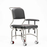 KCare Kingston Mobile Chair with Dropside Arms - Greystone