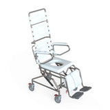 K Care Tilt in Space Mobile Shower Commode with Swingaway Footrest