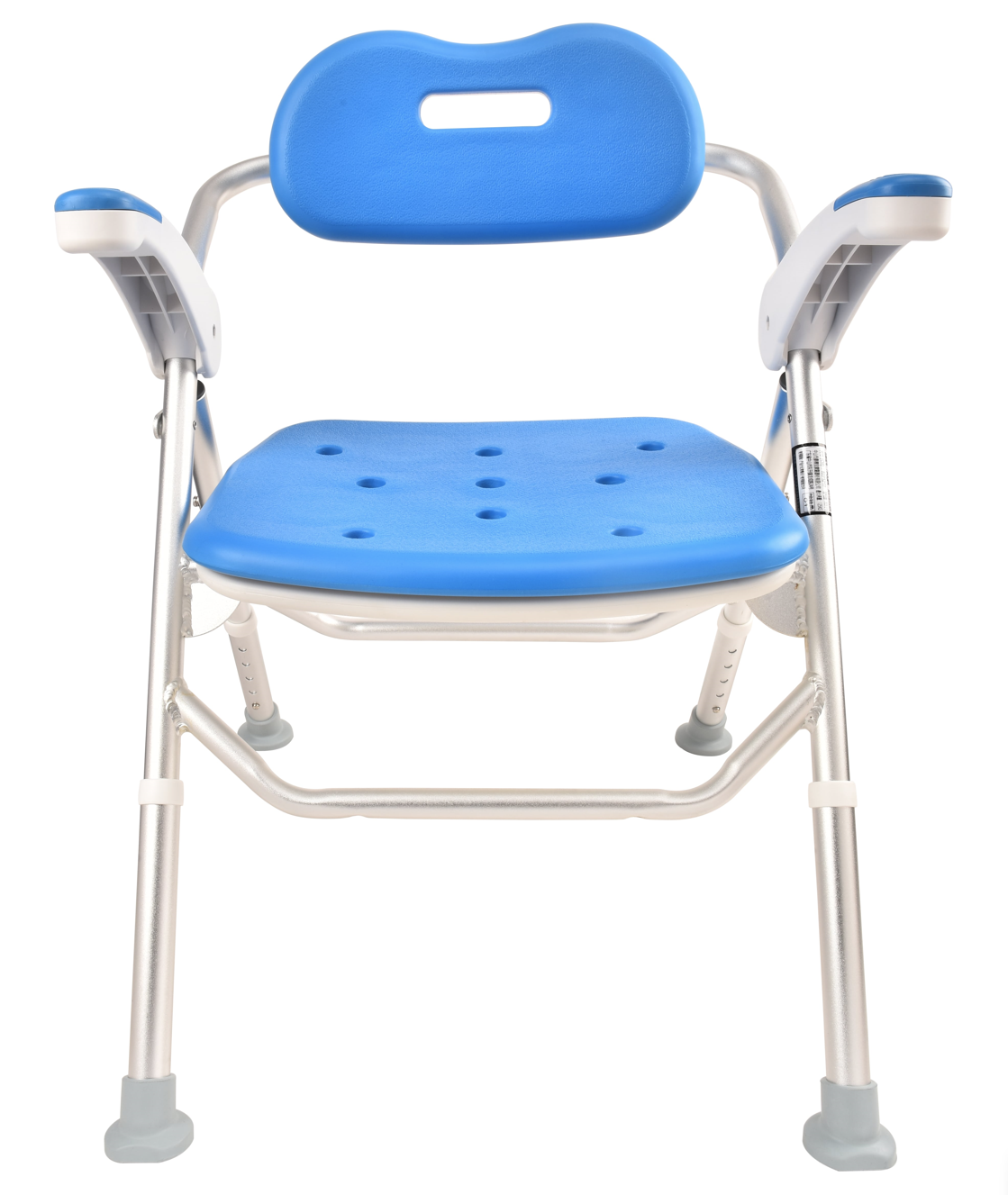 Blue Aluminium Bath Chair with Detachable EVA Pad