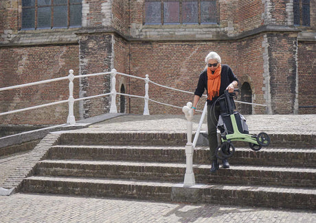 Rollz Air Lightweight Folding Carbon Rollator - Australian Assistive Technology Centre