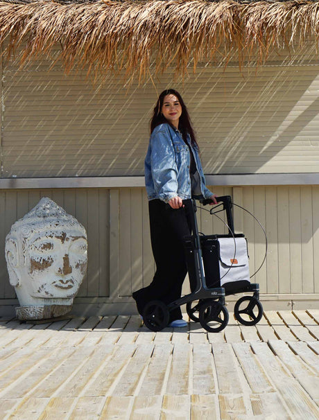 Rollz Air Lightweight Folding Carbon Rollator - Australian Assistive Technology Centre