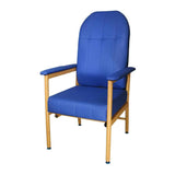 K Care Murray Bridge Aluminium High Back Chair Vinyl and Fabric