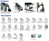 Invacare Action 3NG Self-Propelled Wheelchair