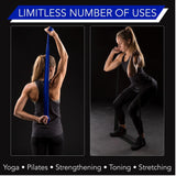 THERABAND Resistance Exercise Bands, Advanced Home Pack, contains Blue, Black 1.5m bands