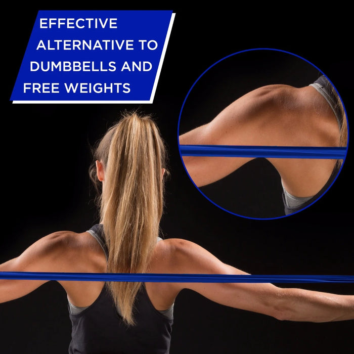 THERABAND Resistance Exercise Bands, Advanced Home Pack, contains Blue, Black 1.5m bands