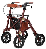 Uplivin All Terrain Trive Dual - Folding Walker - Autumn Rouge - Australian Assistive Technology Centre