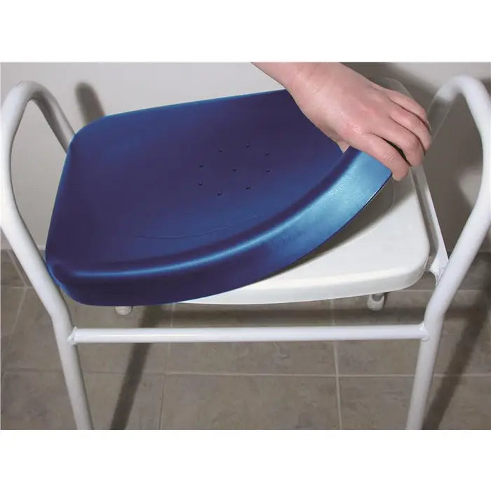 PADDED SEAT COVER FOR MOULDED SHOWER STOOL SEAT