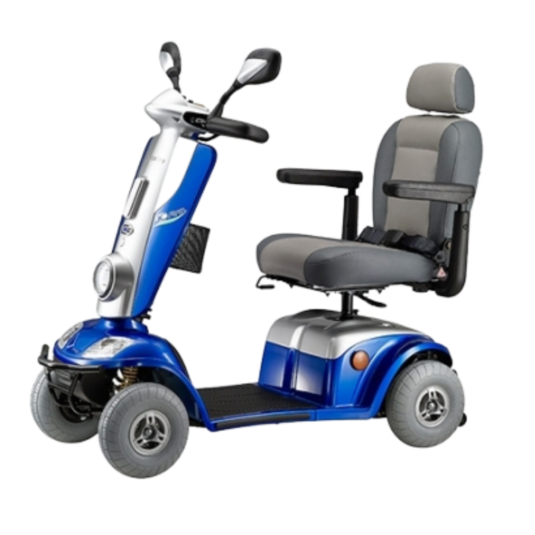 Kymco Midi Mobility Scooter - Bright Blue - Australian Assistive Technology Centre