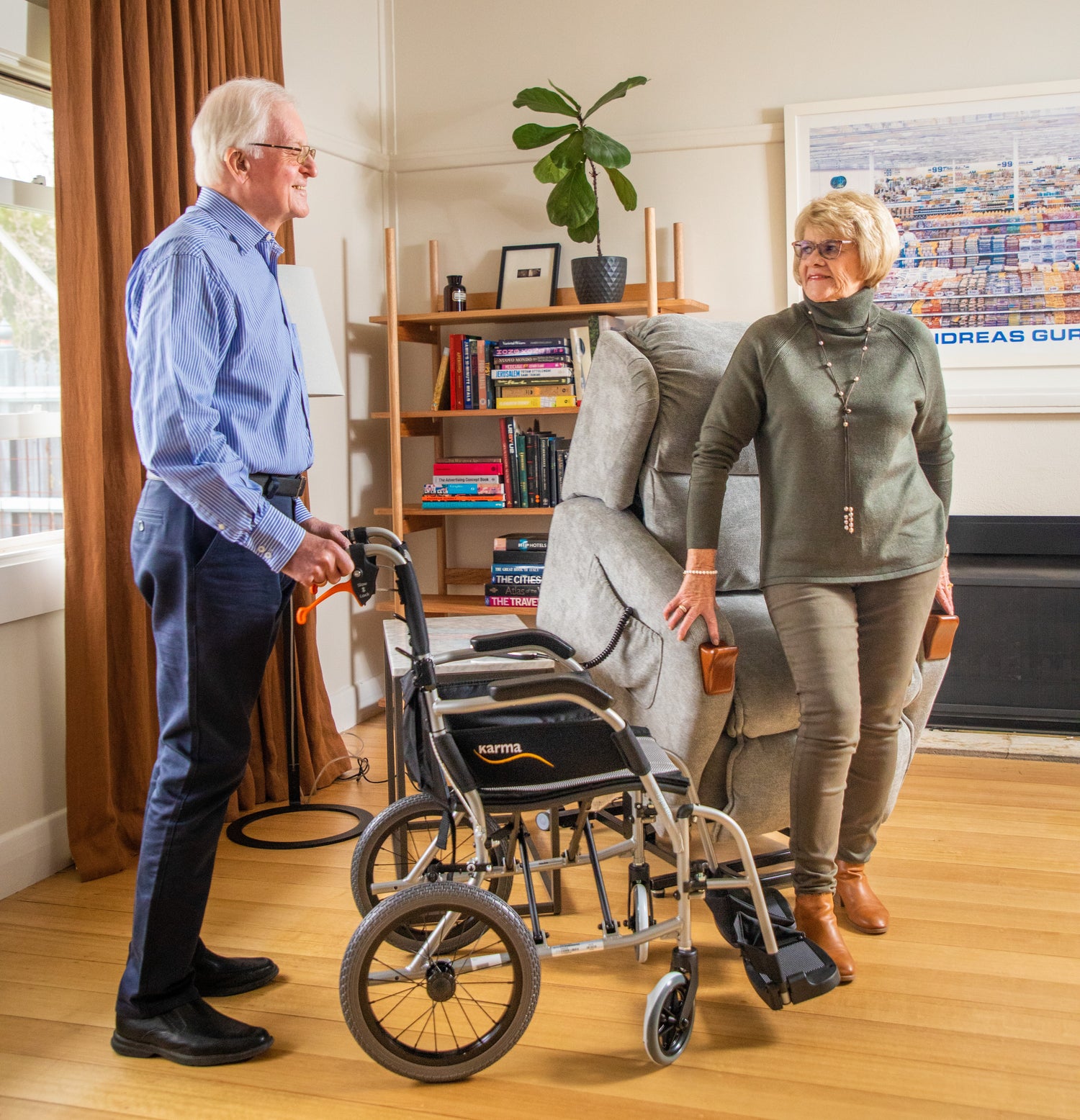KCare Air Comfort Compact Mobile Lift Chair Dual Motor - Australian Assistive Technology Centre