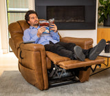 K Care Alivio Michelangelo 4-Motor Electric Lift Recliner Chair in Light Brown