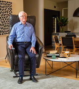 K Care Alivio Picasso 4-Motor Electric Lift Recliner Chair in Black - Australian Assistive Technology Centre