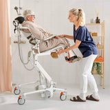 Etac Alto Electronic Mobile Shower Commode with Pan Holder