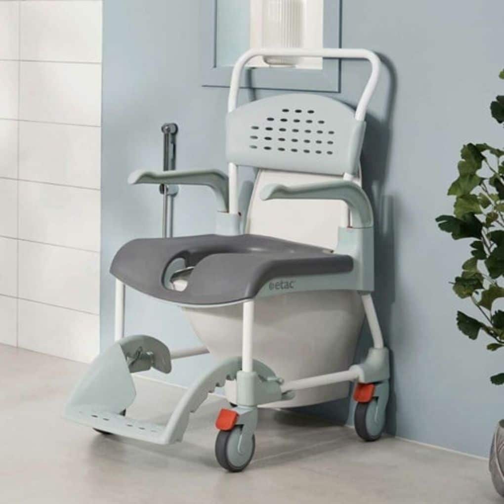 Etac Clean Mobile Shower Commode – Open Front