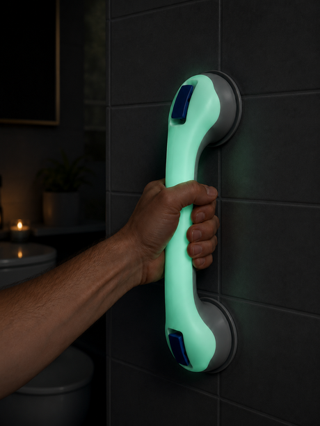 Night-Glow Suction Grab Bar (400mm) - Australian Assistive Technology Centre