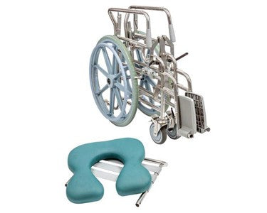 Juvo Mobile Shower Commode – Folding Self Propelled    (Can hold up to 200kg in weight)