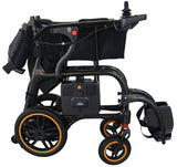 Black electric foldable wheelchair