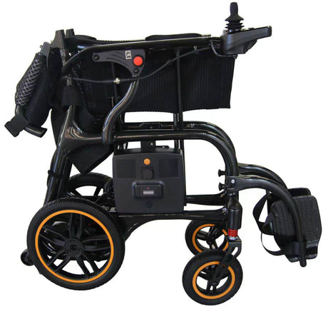 Black electric foldable wheelchair