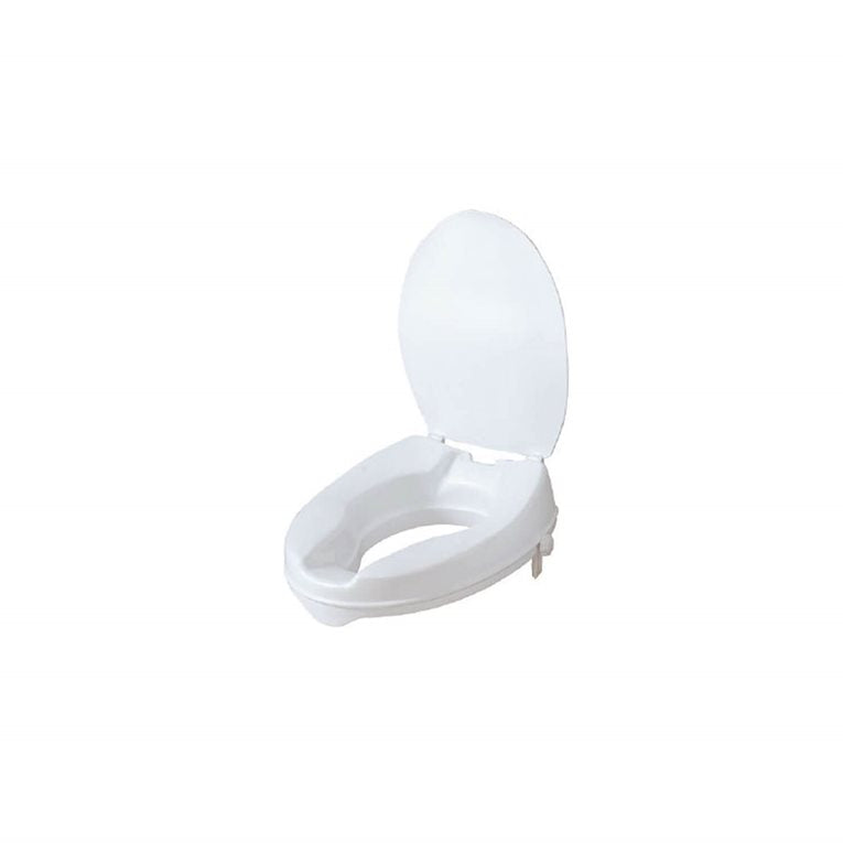 Breezy Everyday Raised Toilet Seat With Lid, 6" - Australian Assistive Technology Centre