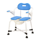 Blue Aluminium Bath Chair 5 Level Adjustment - Australian Assistive Technology Centre