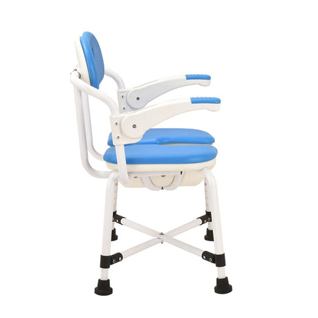 Blue Aluminium Bath Chair 5 Level Adjustment - Australian Assistive Technology Centre