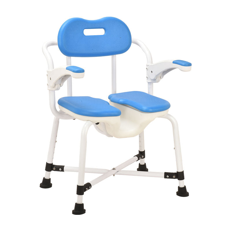 Blue Aluminium Bath Chair 5 Level Adjustment - Australian Assistive Technology Centre