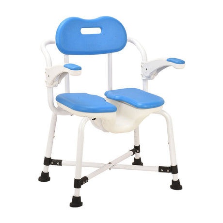 Blue Aluminium Bath Chair 5 Level Adjustment - Australian Assistive Technology Centre