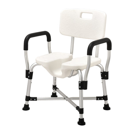 Lightweight White Aluminium Bath Chair - Australian Assistive Technology Centre