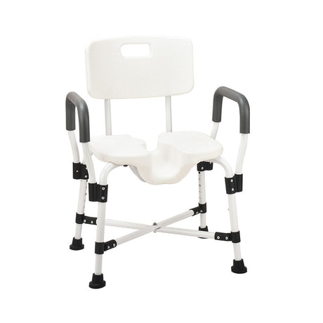 Lightweight White Aluminium Bath Chair - Australian Assistive Technology Centre