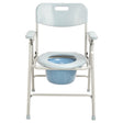 Light Gray Commode Chair with Iron Frame - Australian Assistive Technology Centre
