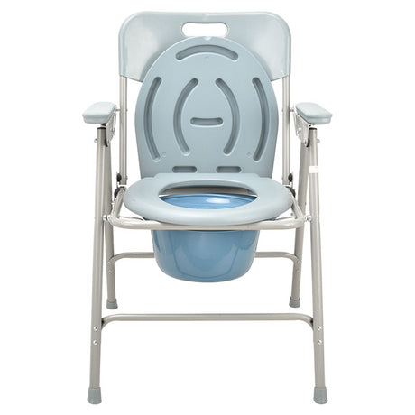 Stainless Steel Commode Chair Foldable - Australian Assistive Technology Centre