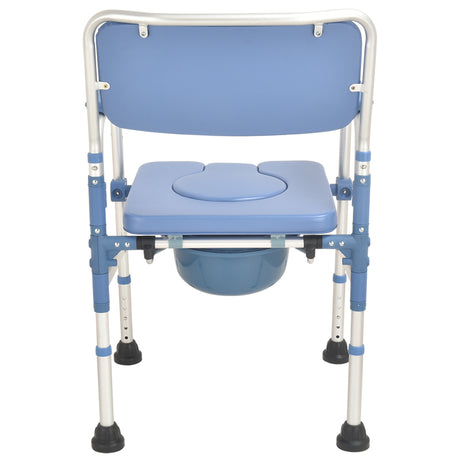 Wide Aluminium Commode Chair Thick Frame - Australian Assistive Technology Centre