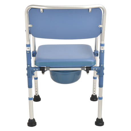 Wide Aluminium Commode Chair Thick Frame - Australian Assistive Technology Centre