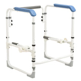 Toilet surround white and blue - Australian Assistive Technology Centre