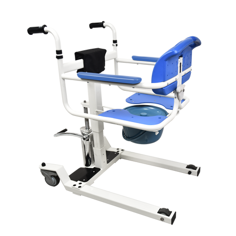 Transfer Chair Hydraulic with Soft Premium Seat - Australian Assistive Technology Centre