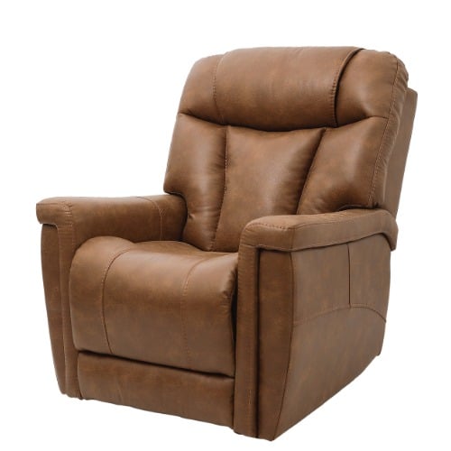 KCare Alivio Michelangelo 4-Motor Electric Lift Recliner Chair in Light Brown