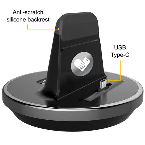 Tabletop Charger for Big Purple Phone - Australian Assistive Technology Centre