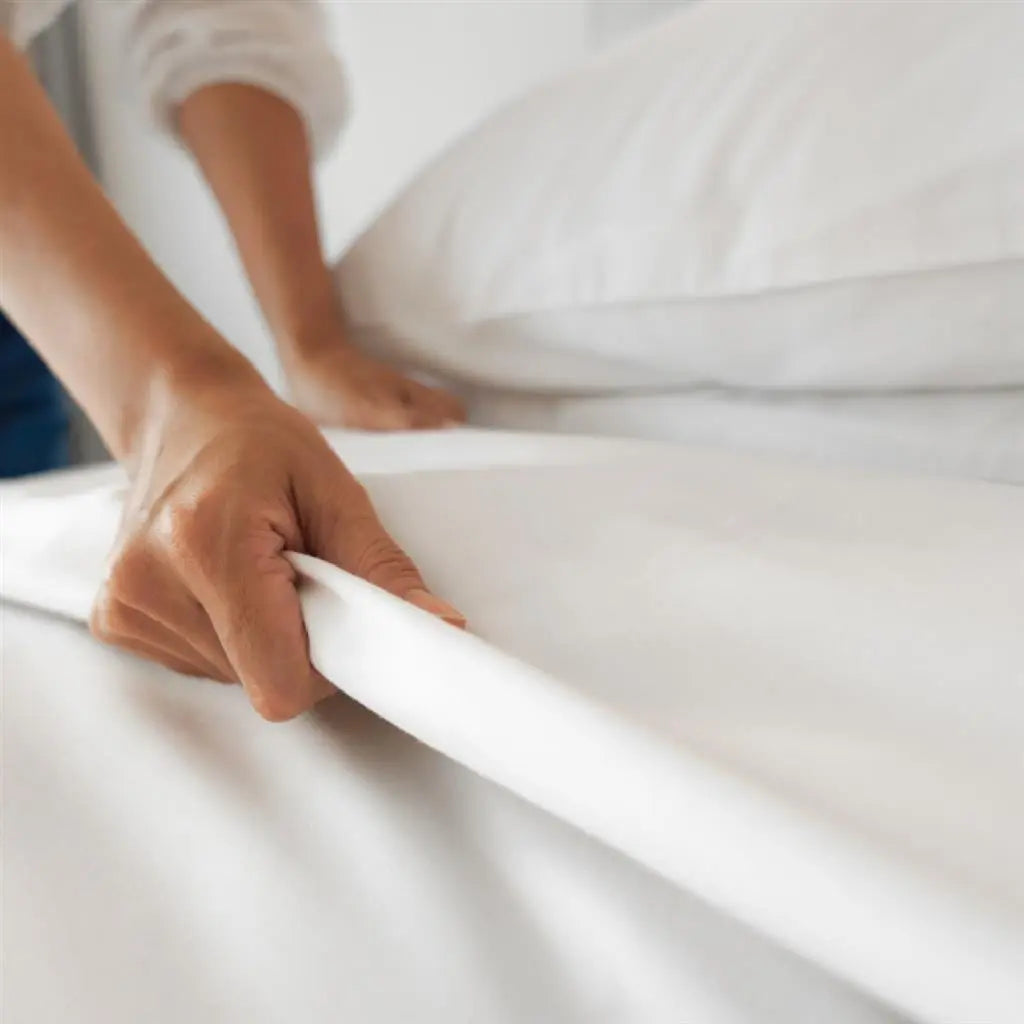 KCare Alivio Bed Linen Set - 1000TC Cotton White - Australian Assistive Technology Centre
