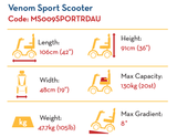 Drive - Venom Sport Mobility Scooter With 20ah Batteries - Australian Assistive Technology Centre