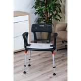 King Shower Seat With Back & Armrests - Australian Assistive Technology Centre