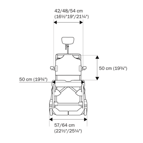 Etac Swift Mobil-2 Tilt In Space Mobile Shower Commode with Pan Holder - Australian Assistive Technology Centre