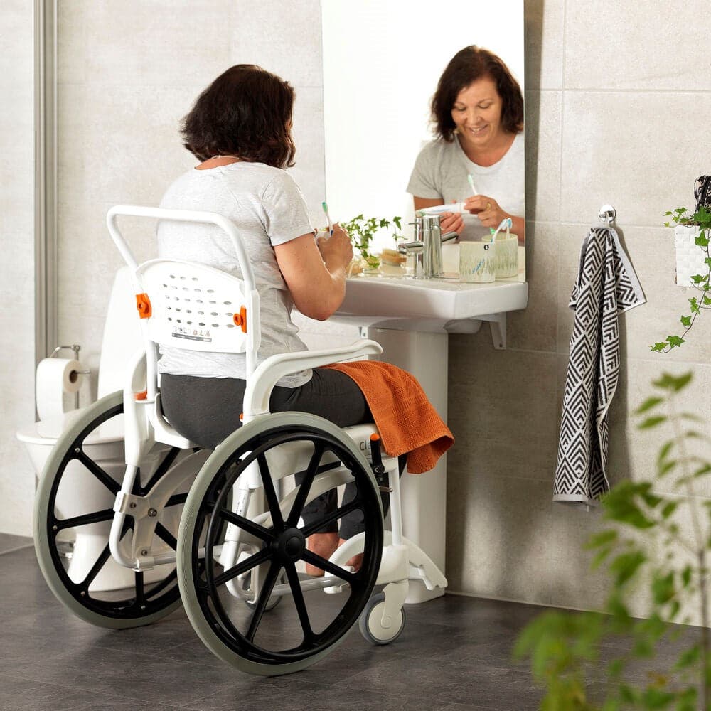 Etac Clean Self Propelled Mobile Shower Commode - Australian Assistive Technology Centre