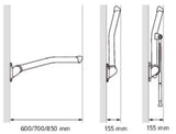 Etac Rex Wall-Mounted Toilet Arm Support - Australian Assistive Technology Centre