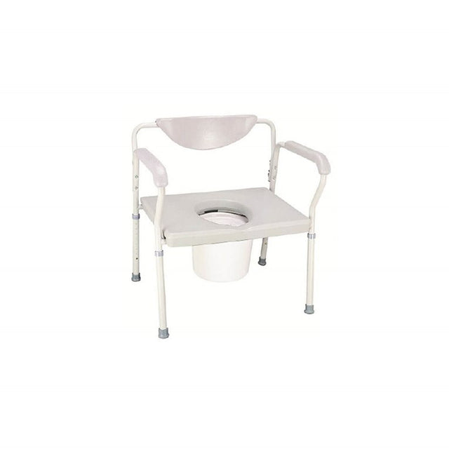 Breezy Everyday Commode, Bariatric, Extra Wide, With Padded Back - Australian Assistive Technology Centre