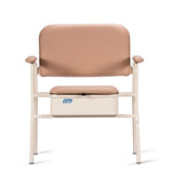 KCare Maxi Deluxe Bedside Commode Vanilla/Champagne - SWL 160kg - Australian Assistive Technology Centre